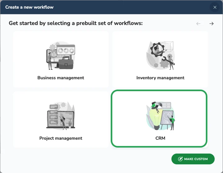 create new workflow module