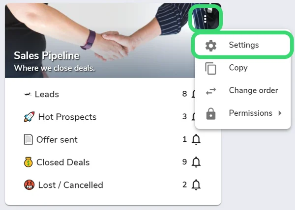 workflow module settings 