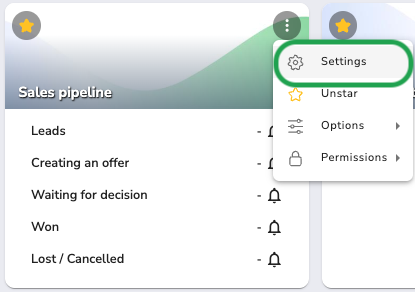 workflow settings