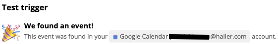 zapier test trigger